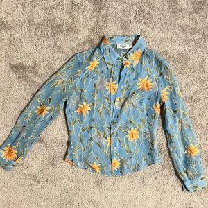 Vintage Moschino Floral Button Up